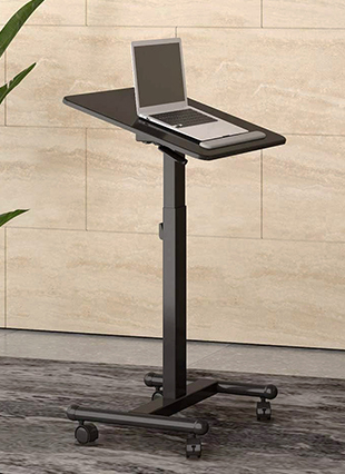 Biurowy stół z opuszczanym blatem